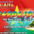 Attention DX Hunters! Please take a look at the essential details below for 153DA102 Lars’ exciting dx adventure to Vietnam’s beautiful Phu Quoc Island. This dimintutive Islands On The Air [&hellip;]