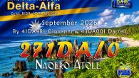 Our Dx Adventure Radio Club (DA-RC) is excited to announce details of an historic activation of the diminutive Republic of Naoero by 41DA981 Giovanni and 43DA001 Darren in late September, [&hellip;]