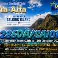 FULL INFOS QRZ: 286DA/SA-101 Type of Activity: Islands On The Air (IOTA) DXCC: Juan Fernandez Islands Island: Alejandro Selkirk IOTA Reference: SA-101 Continent: South America (SA) Date of Activity: October [&hellip;]