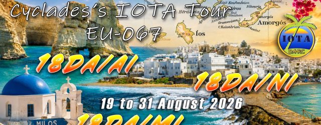 Attention, Freeband Island Chasers — four long-awaited Cyclades islands are about to come alive on the bands, and prominent dx adventurist 13DA012 Joe is bringing them within reach once again! [&hellip;]